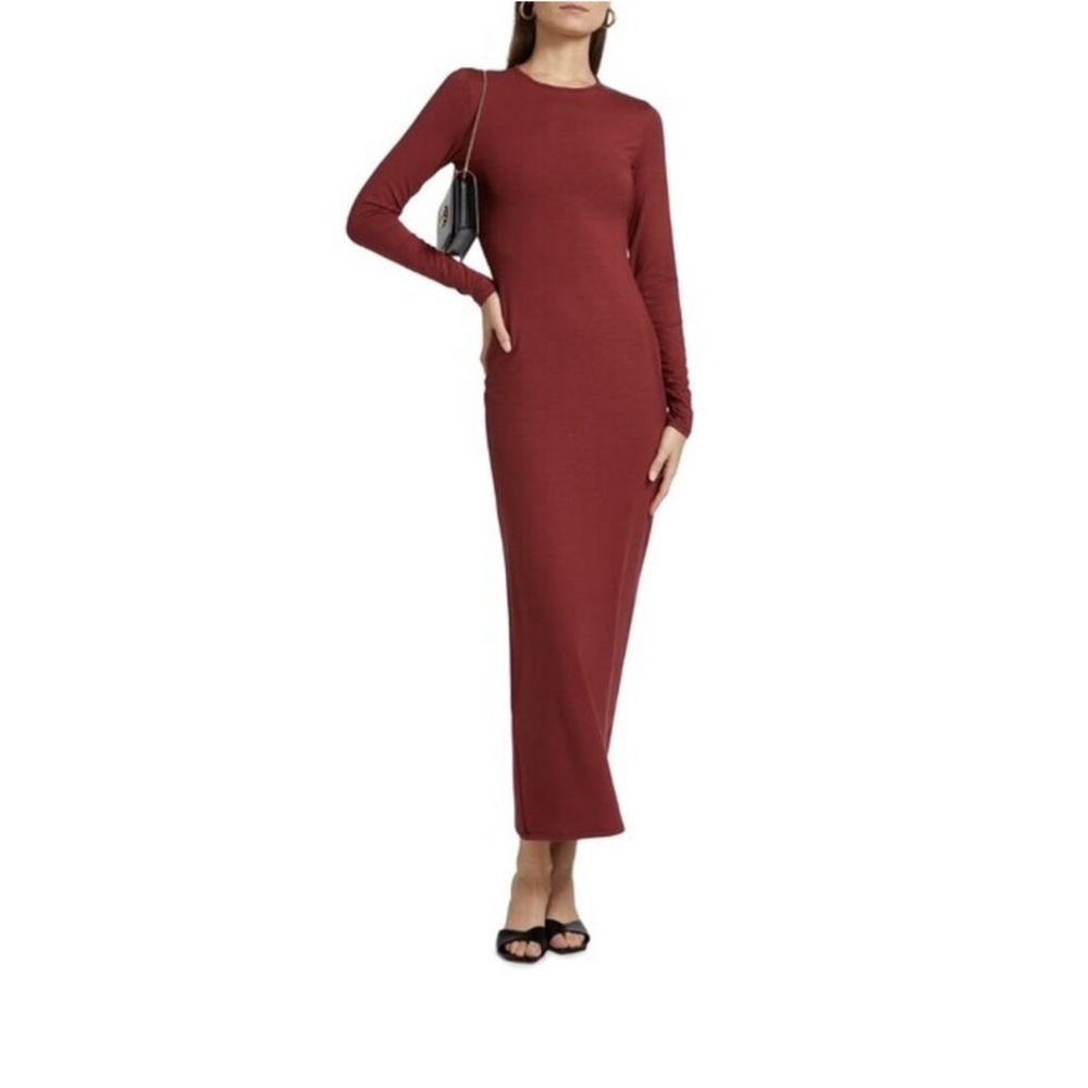 NEW Reformation Tommie Long Sleeve Maxi Dress Chianti Red Size XS NWT - Picture 2 of 7